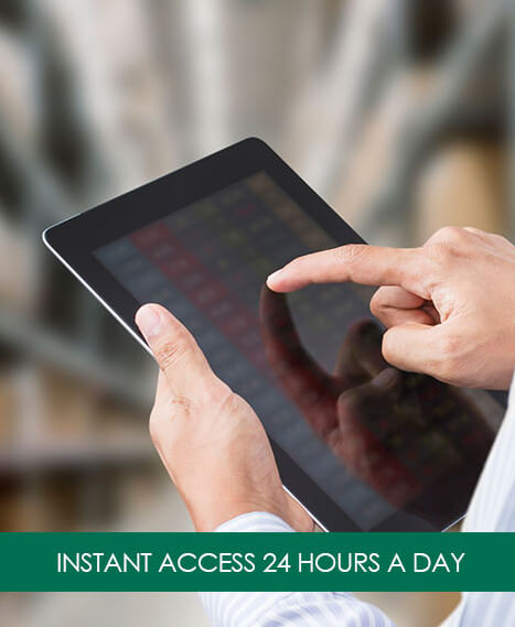 Instant Access 24 hours a day